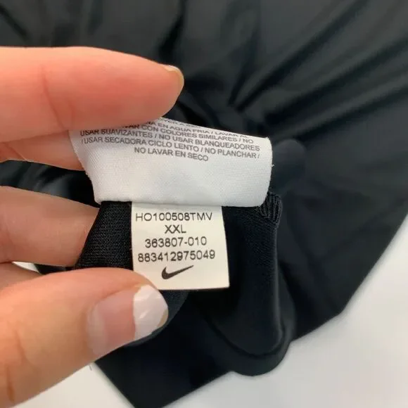 Nike Polo Shirt Mens XXL 2XL Black Golf Dri Fit Micro Pique Performance - Picture 14 of 16